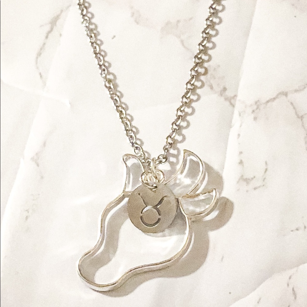 Taurus Zodiac Sign Pendant Necklace
